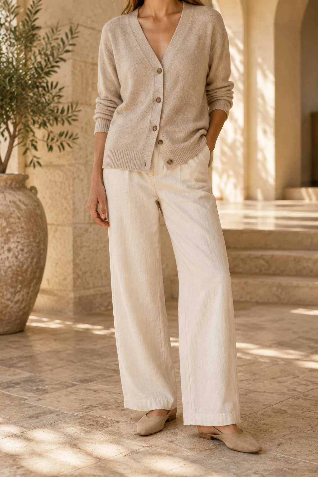 Knitwear collection styled in natural light