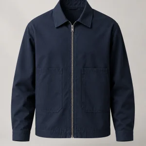 Cotton Zip Overshirt