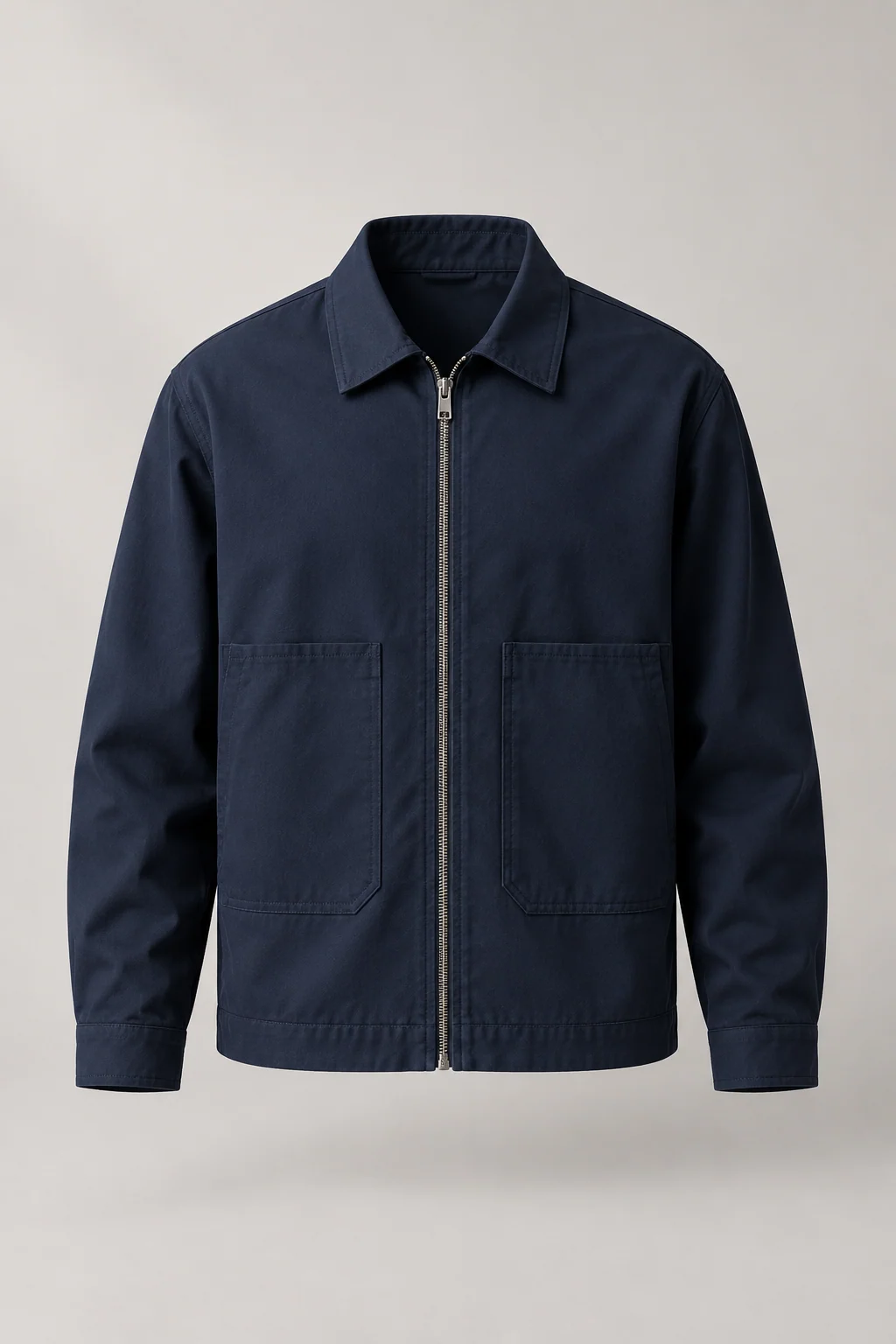 Cotton Zip Overshirt